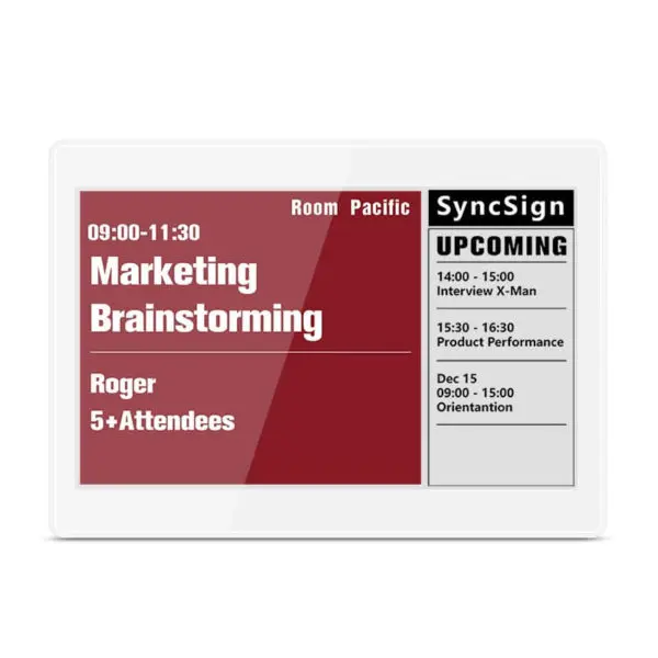 Sync Sign Digital Room Display | Wireless E-Ink Signage